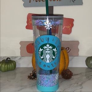 {SOLD}Starbucks glitter tumbler